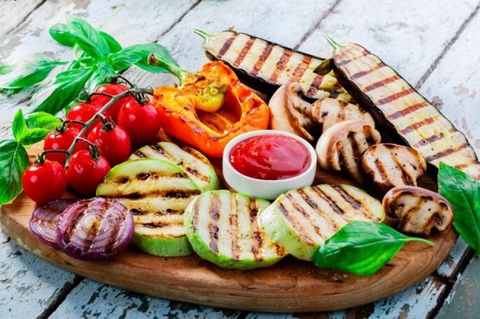 grillowane warzywa na odchudzanie